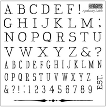 Load image into Gallery viewer, Apothecary Labels Decor Stamp™ by IOD (4  6"x6" Sheets) - Iron Orchid Designs