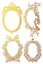 Load image into Gallery viewer, Petits Ornements Gilded Transfer™ by IOD (Pad of 8 - 8"x12" sheets)