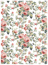 Load image into Gallery viewer, Lattice Rose Decor Paint Inlay™ by IOD (Pad of 8 - 12"x16" sheets) - Iron Orchid Designs