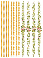 Load image into Gallery viewer, Petite Fleur Pink Inlay by IOD (Pad of Four 12"x16" Sheets)