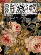 Load image into Gallery viewer, Joie De Roses Decor Transfer™ by IOD (Pad of 8 - 12"x16" sheets) - Iron Orchid Designs