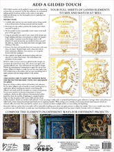 Load image into Gallery viewer, Curated Signage Gilded Decor Transfer™ by IOD (Pad of 4 - 12"x16" sheets)