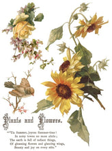 Load image into Gallery viewer, Flowers by the Poets Transfer™ by IOD (Pad of 8 - 12"x16" sheets)