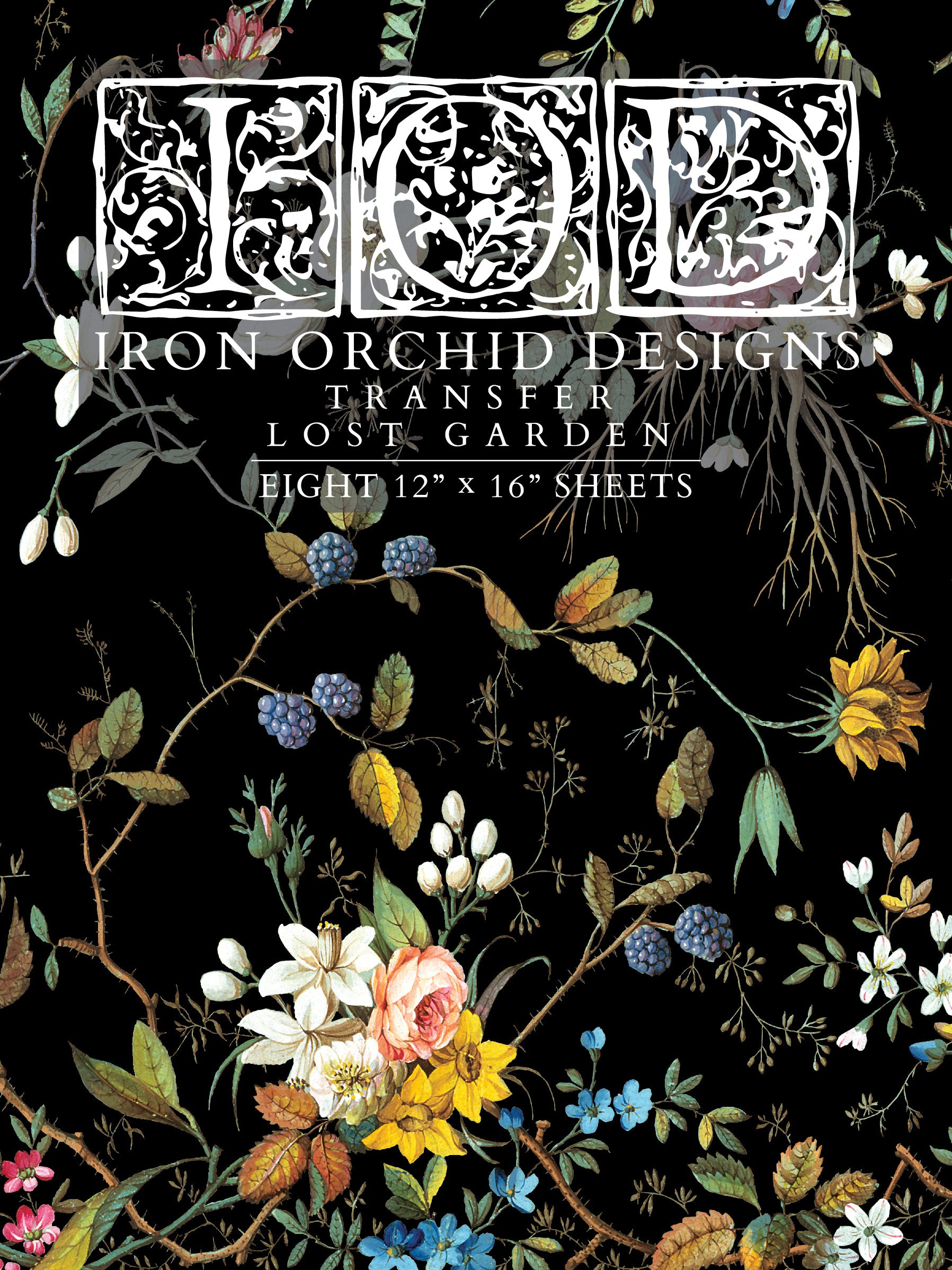 Lost Garden Transfer™ by IOD (Pad of 8 - 12