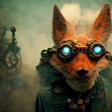 Load image into Gallery viewer, Future Fox - Mint by Michelle Decoupage Paper