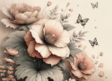 Load image into Gallery viewer, Peach Petals - Mint by Michelle Decoupage Paper