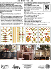 Load image into Gallery viewer, Petite Fleur Red Inlay by IOD (Pad of Four 12"x16" Sheets)