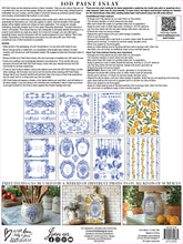 Load image into Gallery viewer, Portofino Decor Paint Inlay™ by IOD (Pad of 8 - 12"x16" sheets)