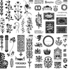 Load image into Gallery viewer, The Connoisseur's Library Decor Stamp™ by IOD (4 6"x6" Sheets)