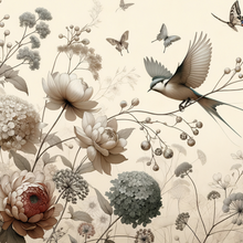 Load image into Gallery viewer, Pale Blossom - Mint by Michelle Decoupage Paper
