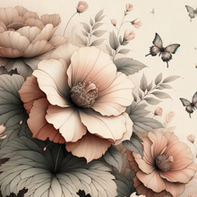 Load image into Gallery viewer, Peach Petals - Mint by Michelle Decoupage Paper