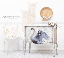 Load image into Gallery viewer, White Swan - Mint by Michelle Decoupage Paper
