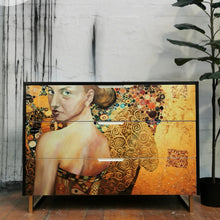 Load image into Gallery viewer, Beautiful Lady in Gold - Mint by Michelle Decoupage Paper