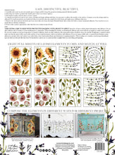 Load image into Gallery viewer, Painterly Florals IOD Transfer 12"x16" Pad (8 Sheets)