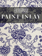 Load image into Gallery viewer, Iron Orchid Designs Indigo Floral Paint Inlay 12x16 Pad