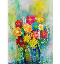 Load image into Gallery viewer, Karen's Technicolor Bouquet - Mint by Michelle Decoupage Paper