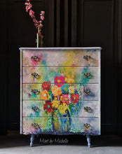 Load image into Gallery viewer, Karen's Technicolor Bouquet - Mint by Michelle Decoupage Paper