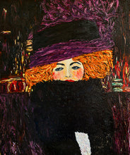 Load image into Gallery viewer, Purple Hat - Mint by Michelle Decoupage Paper