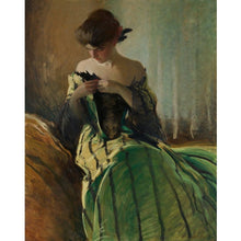Load image into Gallery viewer, Study in Black and Green REVERSED - Mint by Michelle Decoupage Paper