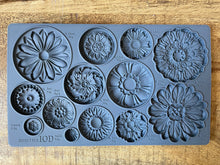 Load image into Gallery viewer, Iron Orchid Designs Rosettes Décor Mould 6x10