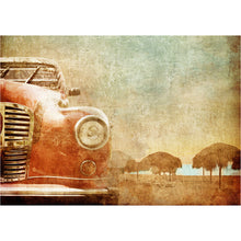Load image into Gallery viewer, Vintage Red Car - Mint by Michelle Decoupage Paper