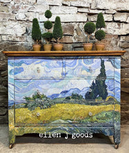 Load image into Gallery viewer, Wheatfields & Cypresses - Mint by Michelle Decoupage Paper