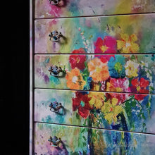 Load image into Gallery viewer, Karen's Technicolor Bouquet - Mint by Michelle Decoupage Paper