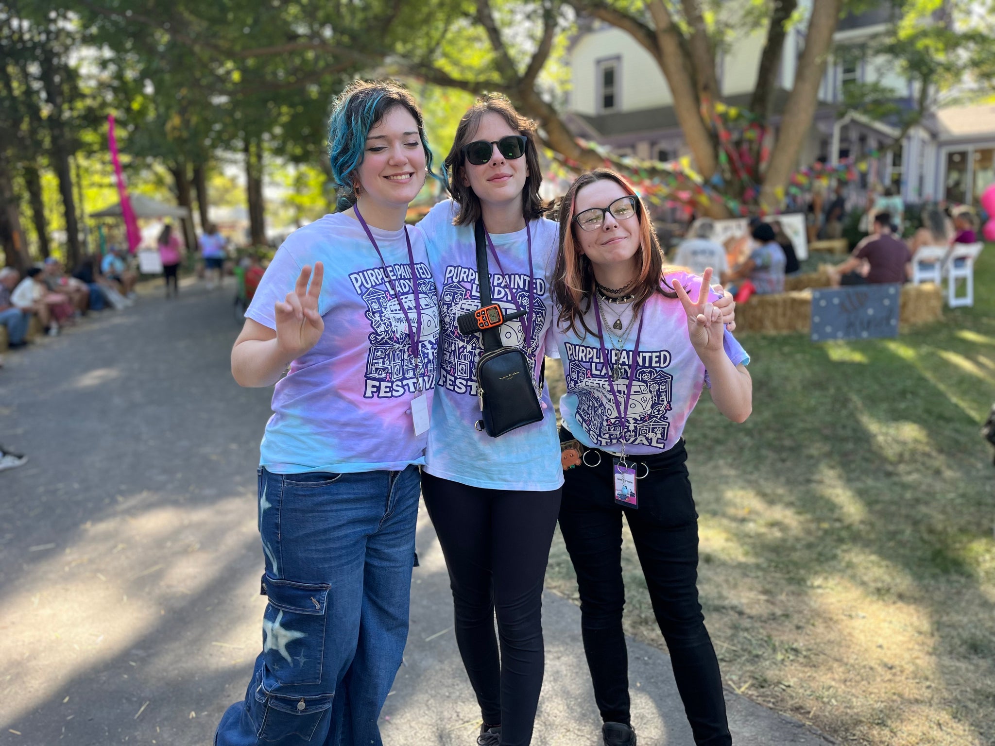 The Purple Painted Lady Tye-dye 2025 Festival T-Shirt
