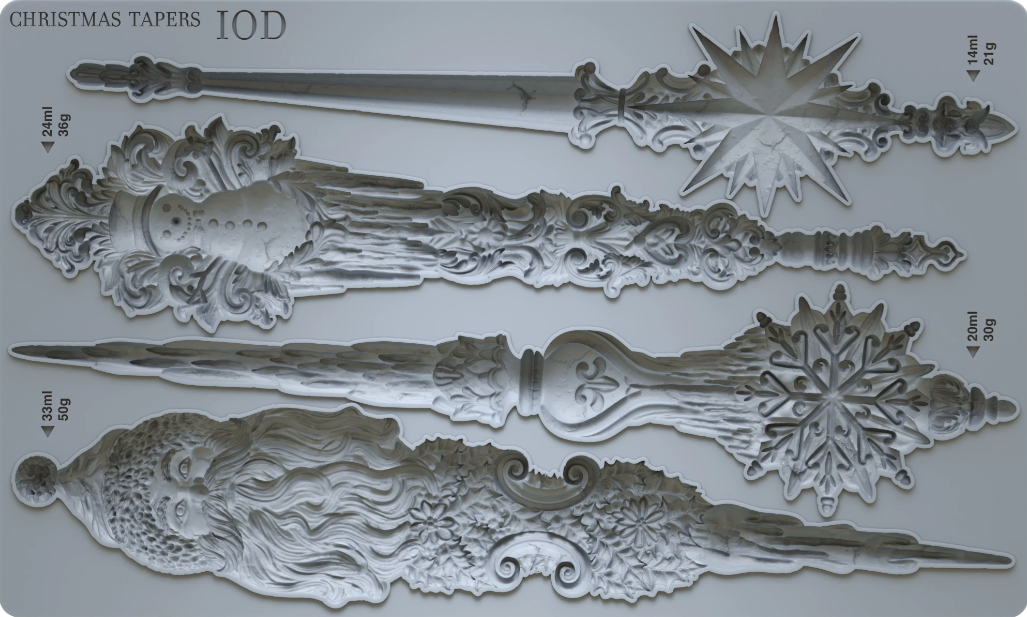 Christmas Tapers Mould™ by IOD (6