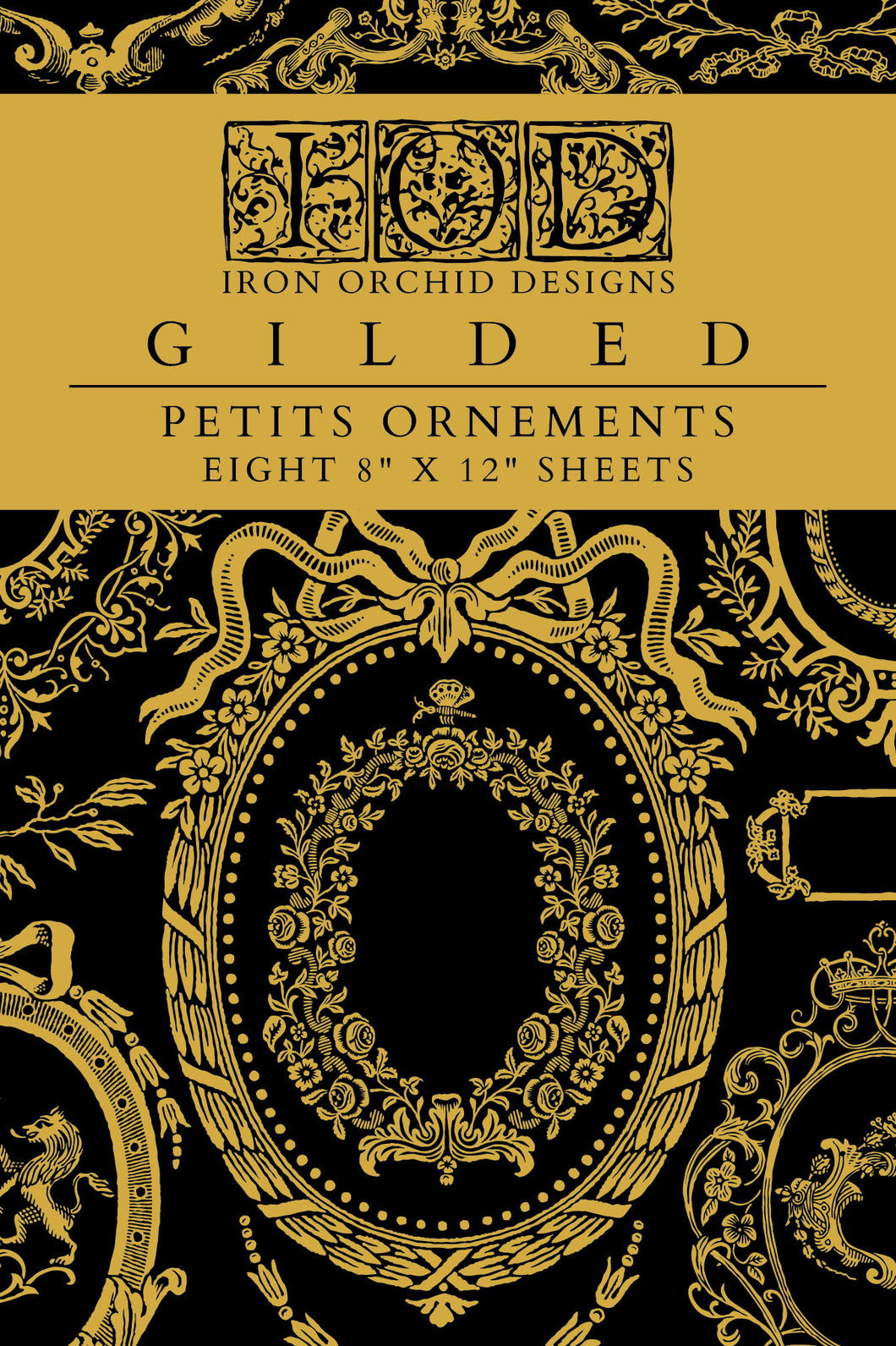 Petits Ornements Gilded Transfer™ by IOD (Pad of 8 - 8