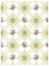 Load image into Gallery viewer, Lattice Rose Decor Paint Inlay™ by IOD (Pad of 8 - 12&quot;x16&quot; sheets) - Iron Orchid Designs
