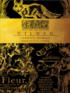 Curated Signage Gilded Decor Transfer™ by IOD (Pad of 4 - 12