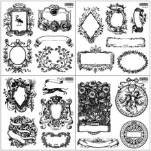Load image into Gallery viewer, Emblems Decor Stamp™ by IOD (4  6"x6" Sheets)
