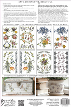 Load image into Gallery viewer, Fairytale Florals Decor Transfer™ by IOD (Pad of 8 - 8&quot;x12&quot; sheets)
