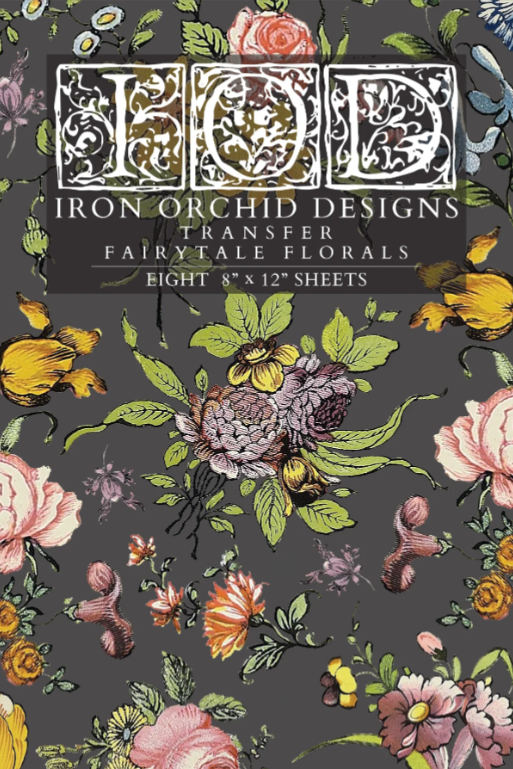 Fairytale Florals Decor Transfer™ by IOD (Pad of 8 - 8