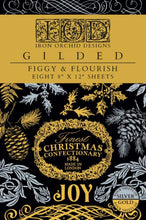 Load image into Gallery viewer, Figgy &amp; Flourish Gilded Transfer™ by IOD (Pad of 8 - 8&quot;x12&quot; sheets)
