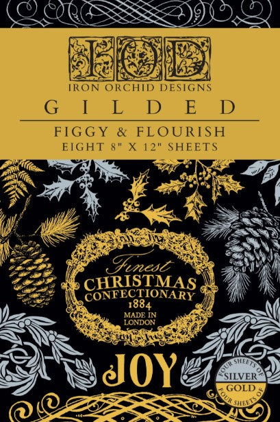 Figgy & Flourish Gilded Transfer™ by IOD (Pad of 8 - 8