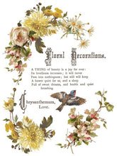 Load image into Gallery viewer, Flowers by the Poets Transfer™ by IOD (Pad of 8 - 12"x16" sheets)
