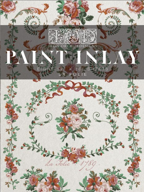 La Folie Decor Paint Inlay™ by IOD (Pad of 8 - 12
