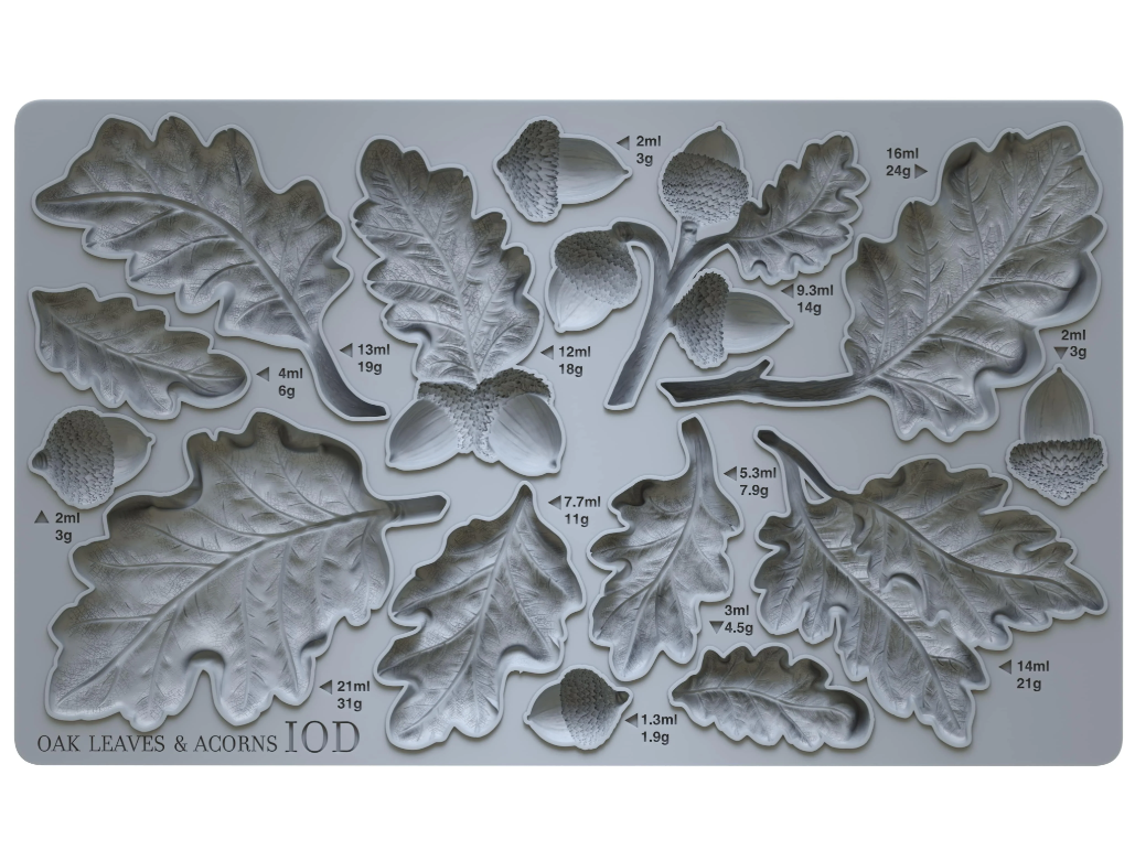 Oak Leaves & Acorns Mould™ by IOD (6