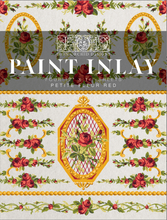 Load image into Gallery viewer, Petite Fleur Red Inlay by IOD (Pad of Four 12&quot;x16&quot; Sheets)
