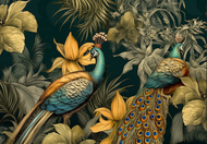 A Peacock Pair - Mint by Michelle Decoupage Paper