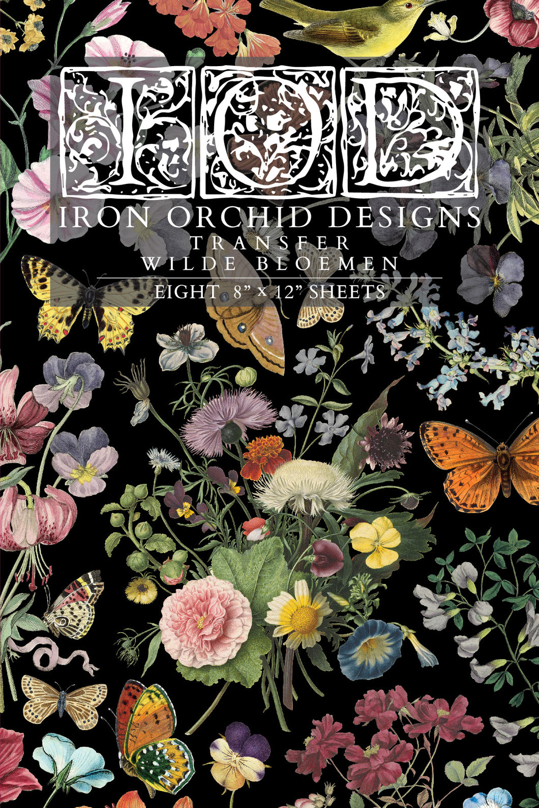 Wilde Bloemen Transfer™ by IOD (Pad of 8 - 8