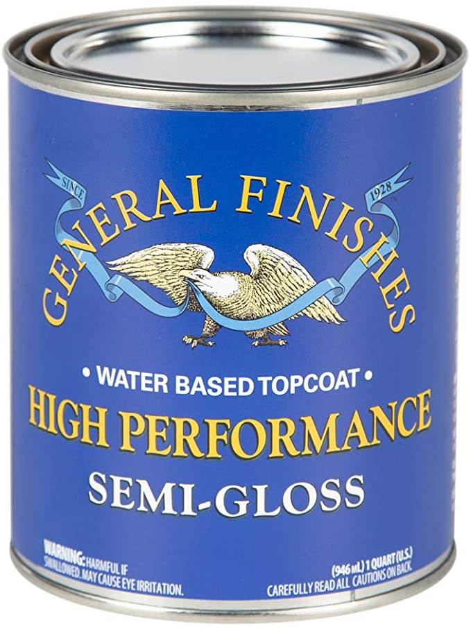 General Finishes High Performance Water Based Topcoat - SEMI-GLOSS