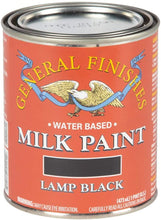 Load image into Gallery viewer, General Finishes Water Based Milk Paint - Lamp Black
