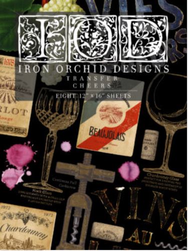 Iron Orchid Designs Cheers Decor Transfer 12