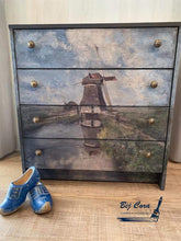 Load image into Gallery viewer, Windmill - Mint by Michelle Decoupage Paper

