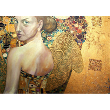 Load image into Gallery viewer, Beautiful Woman in Gold - Mint by Michelle Decoupage Paper
