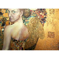 Beautiful Lady in Gold - Mint by Michelle Decoupage Paper
