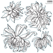 Load image into Gallery viewer, Iron Orchid Designs Chrysanthemum Décor Stamp 12x12
